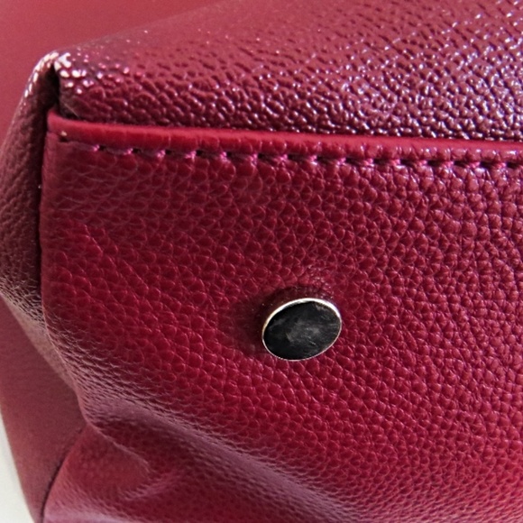 Dana Buchman Burgundy Floral Tote Bag - Picture 8 of 13